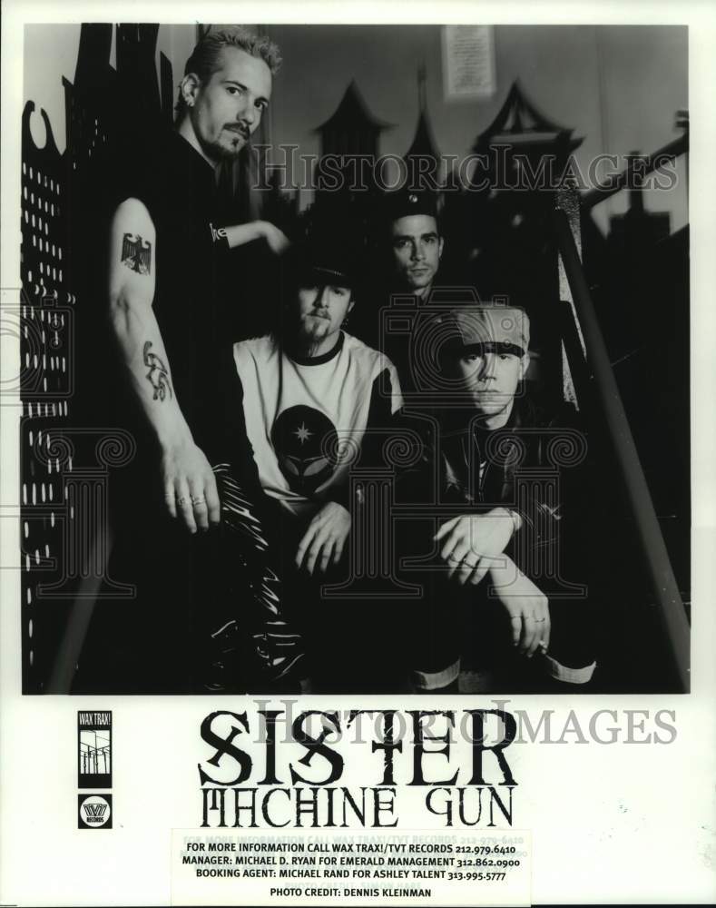 1996 Press Photo Rock music group Sister Machine Gun. - hcp08671- Historic Images