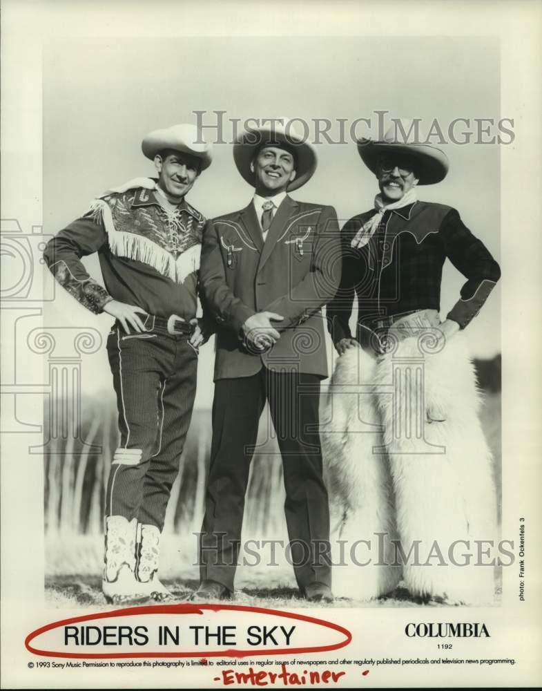 1993 Press Photo Members of the entertainment group Riders in the Sky- Historic Images