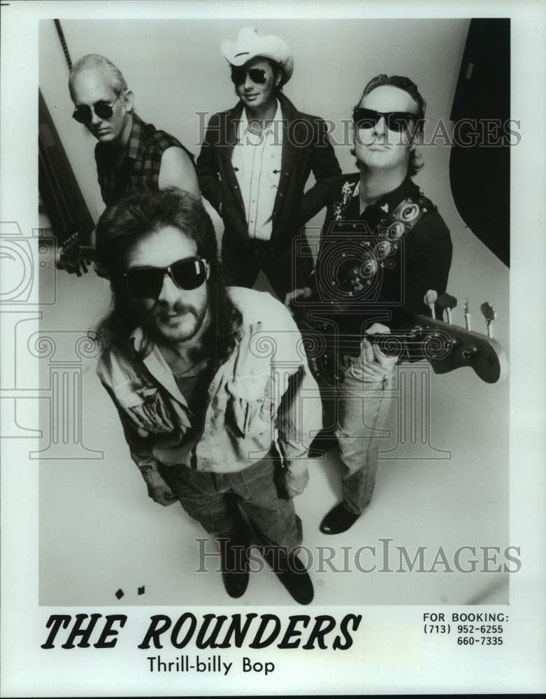 1989 Press Photo Members of the Thrill-Billy Bop music group The Rounders- Historic Images