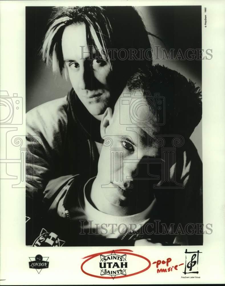 1992 Press Photo Members of the pop music group Saints Utah Saints - hcp08716- Historic Images