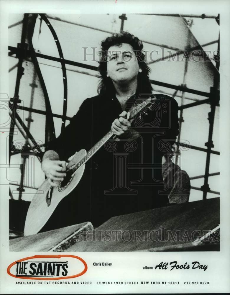 1987 Press Photo Chris Bailey from the music group The Saints - hcp08719- Historic Images