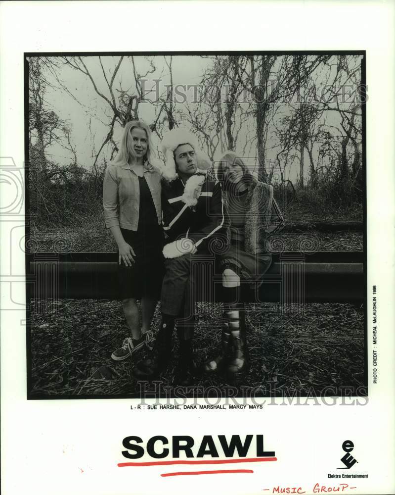 1998 Press Photo Members of the Music Group &quot;Scrawl&quot; - hcp08765- Historic Images