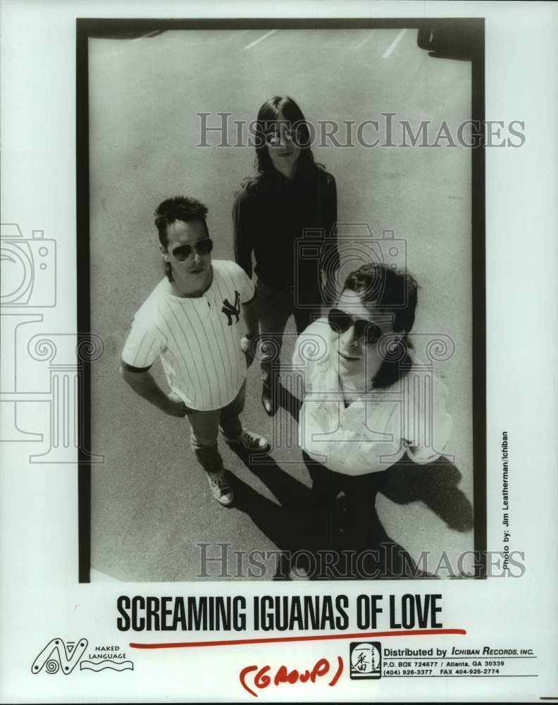 1992 Press Photo Members of the Music Group &quot;Screaming Iguanas of Love&quot;- Historic Images