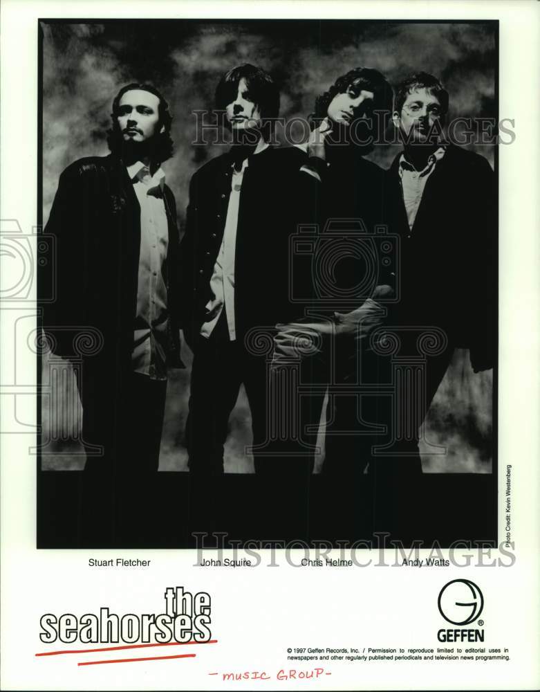 1997 Press Photo Members of the Music Group &quot;The Seahorses&quot; - hcp08772- Historic Images