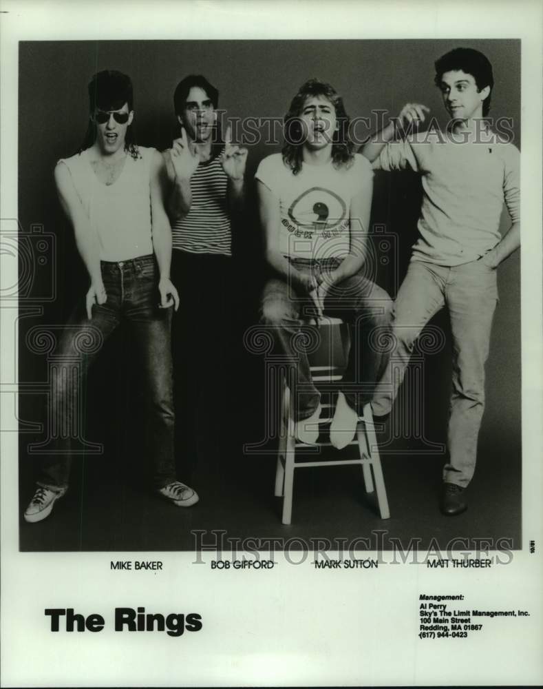 1981 Press Photo Members of the pop music group The Rings - hcp08776- Historic Images