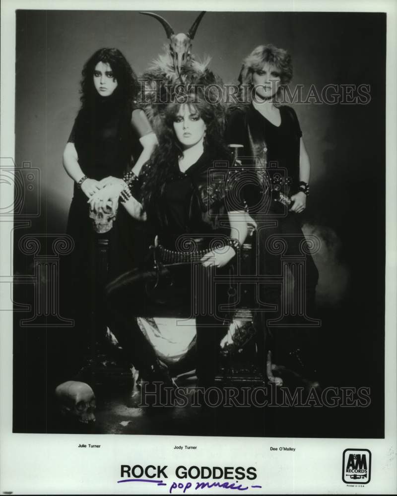 1984 Press Photo Members of the pop music group Rock Goddess - hcp08786- Historic Images