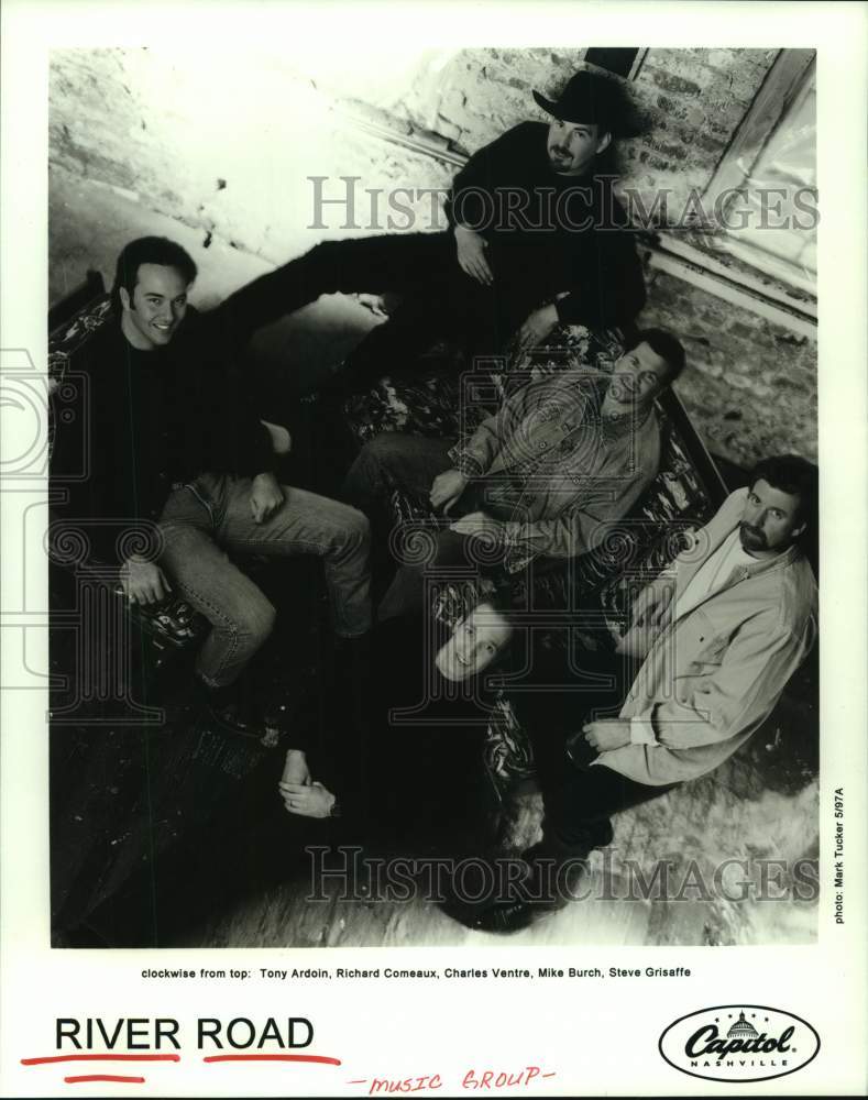 1997 Press Photo Members of the music group River Road - hcp08791- Historic Images