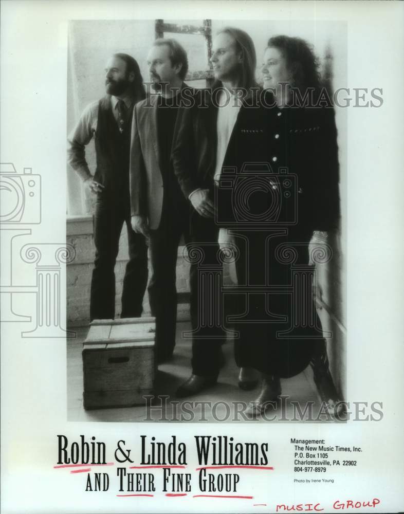 1996 Press Photo Members of Robin &amp; Linda Williams and Their Fine Group- Historic Images