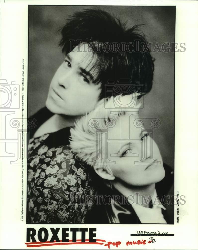 1992 Press Photo Pop Musical Group Roxette - hcp08810- Historic Images