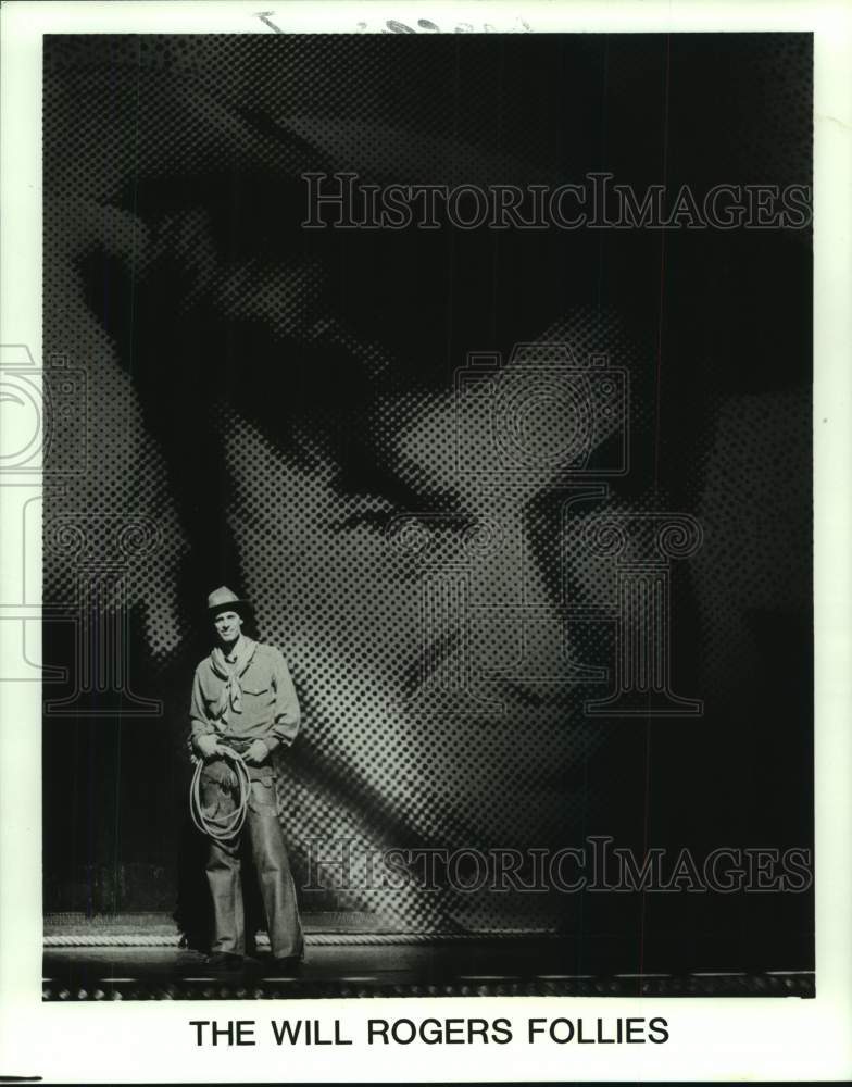 1991 Press Photo Actor from the Will Rogers Follies musical - hcp08820- Historic Images