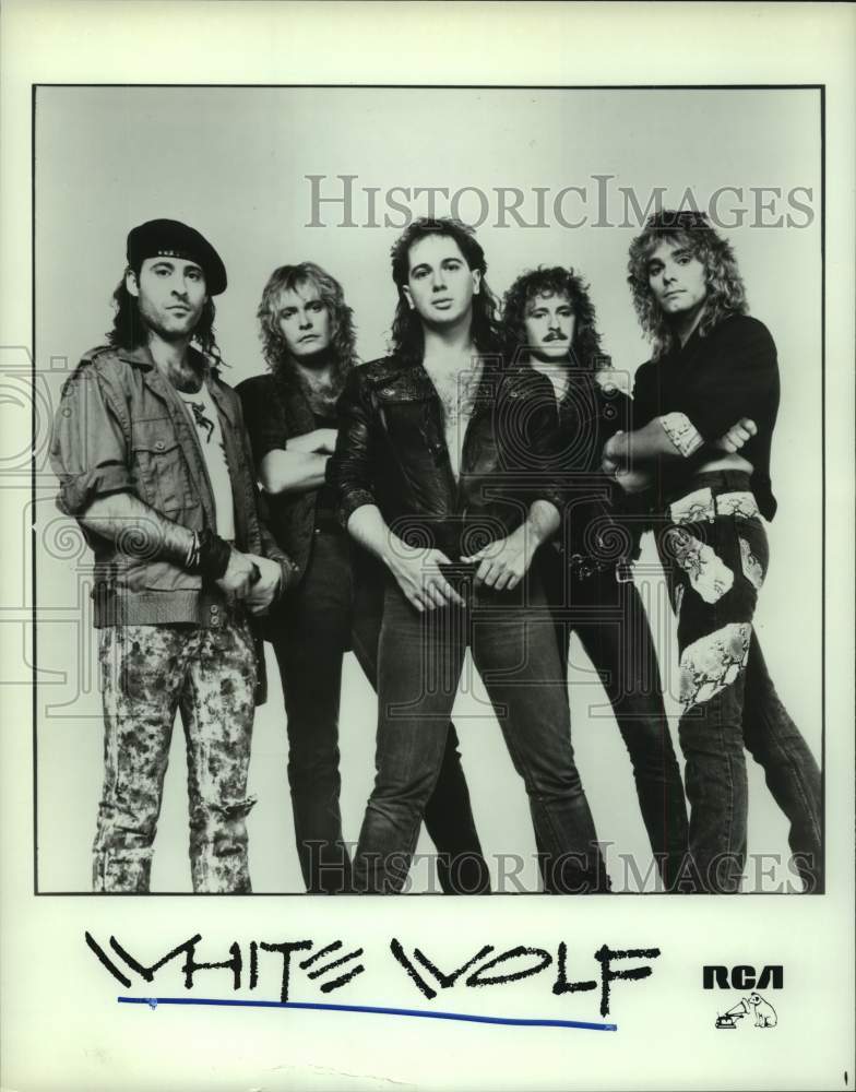 1986 Press Photo Musical Group White Wolf - hcp08837- Historic Images