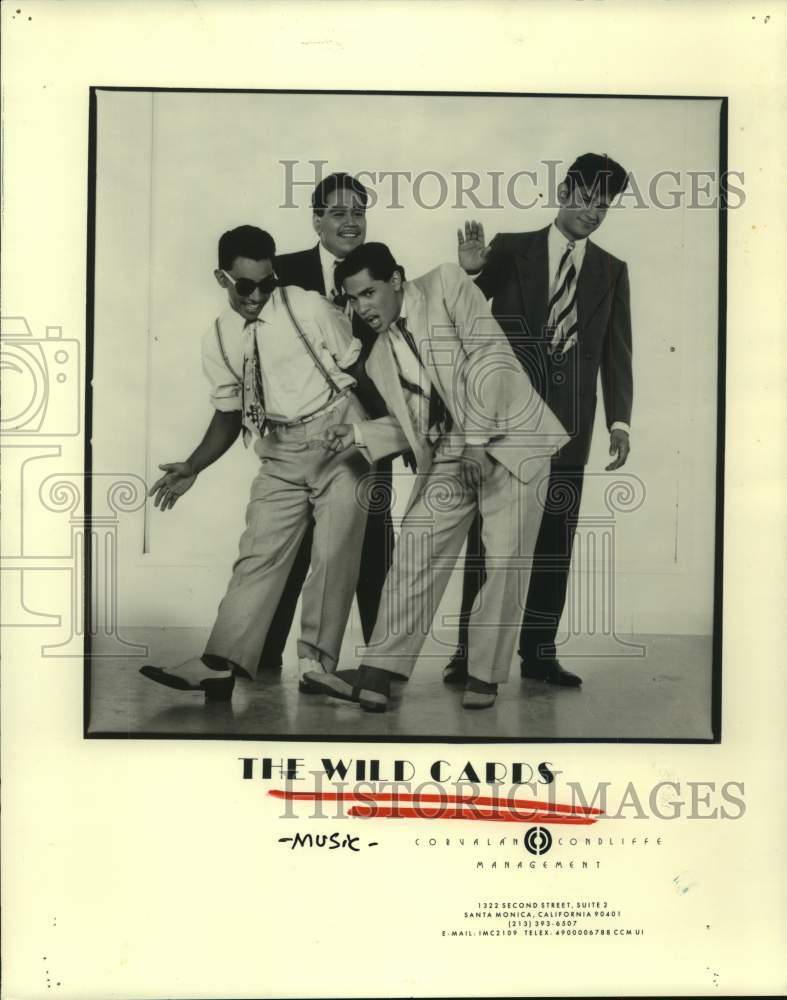 1989 Press Photo Music group The Wild Cards - hcp08848- Historic Images