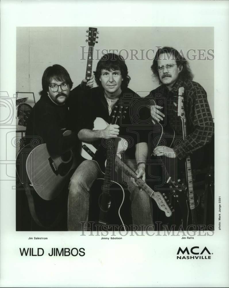 1991 Press Photo Wild Jimbos Group Jim Salestrom, Jimmy Ibbotson and Jim Ratts- Historic Images