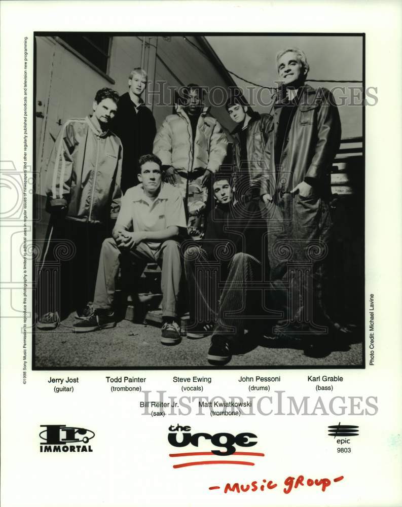 1998 Press Photo Music group The Urge. - hcp08877- Historic Images