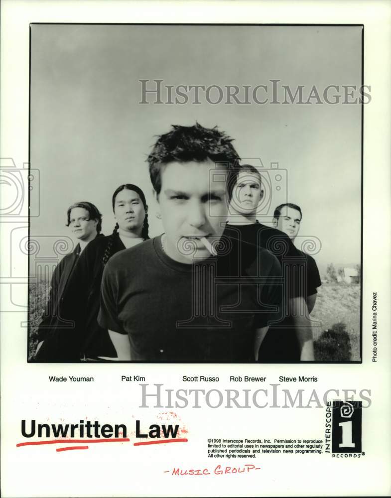 1998 Press Photo Members fo the music group Unwritten Law - hcp08884- Historic Images