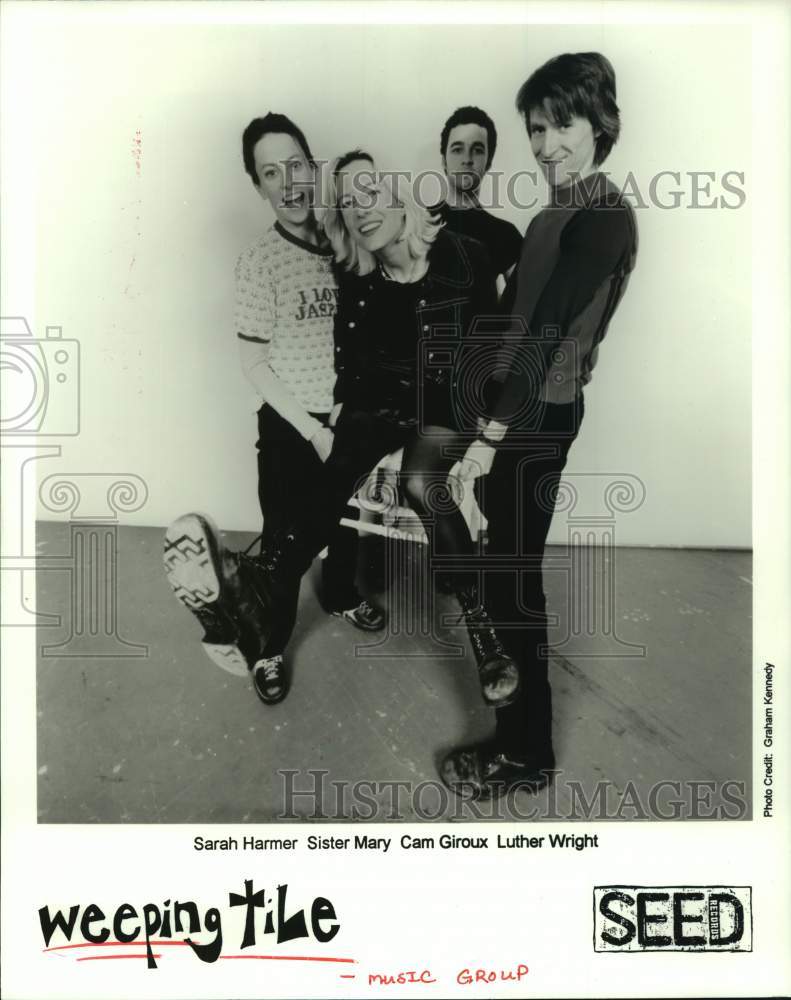 1996 Press Photo Members of the music group Weeping Title - hcp08919- Historic Images