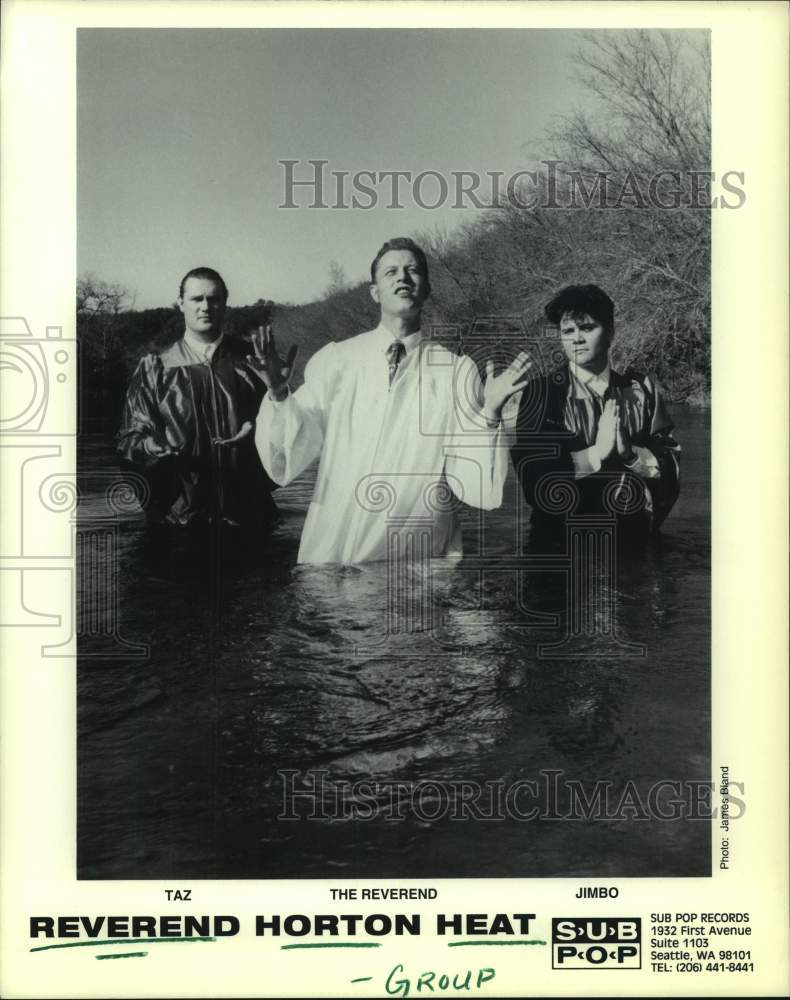 1993 Press Photo Members of the music group Reverend Horton Heat - hcp08954- Historic Images