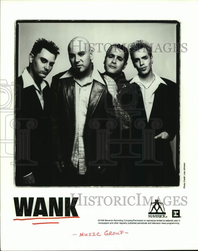 1998 Press Photo Members of the music group Wank - hcp08962- Historic Images