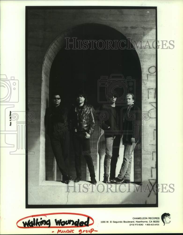 1989 Press Photo Members of the music group Walking Wounded - hcp08972- Historic Images