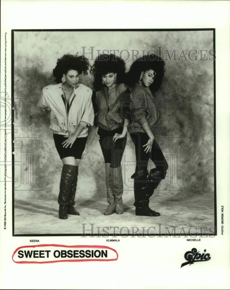 1988 Press Photo Members of the singing group Sweet Obsession - hcp08994- Historic Images