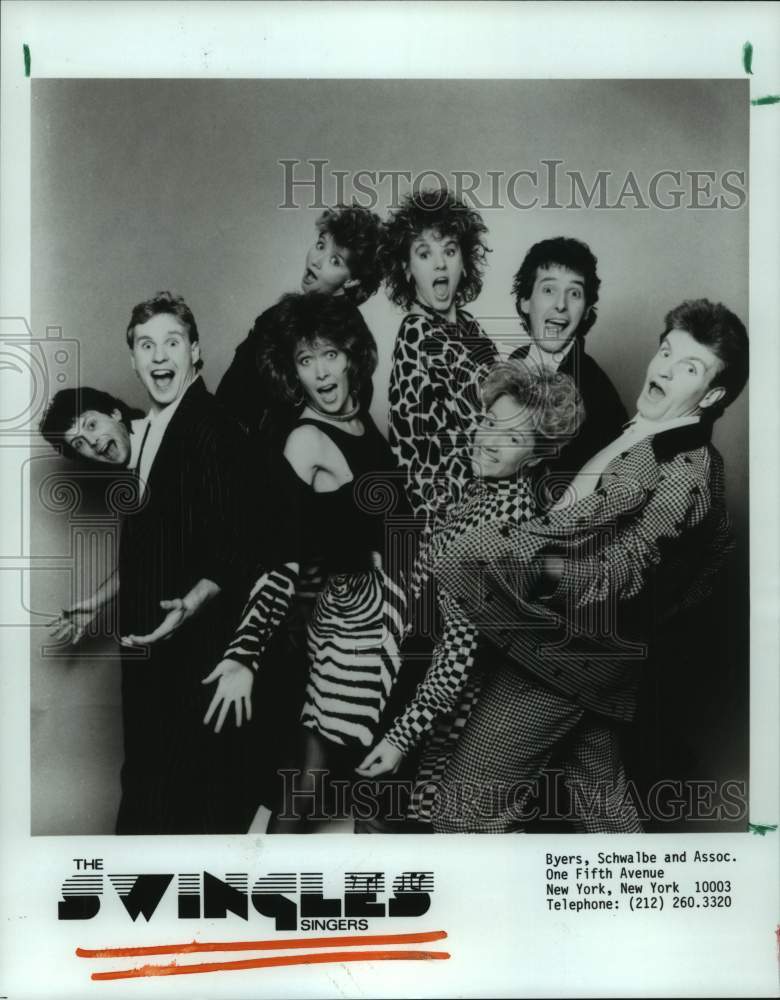 1987 Press Photo Members of the music group The Swingles singers - hcp09029- Historic Images