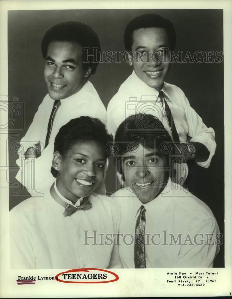 1983 Press Photo Members of the pop music group Frankie Lymon&#39;s Teenagers- Historic Images