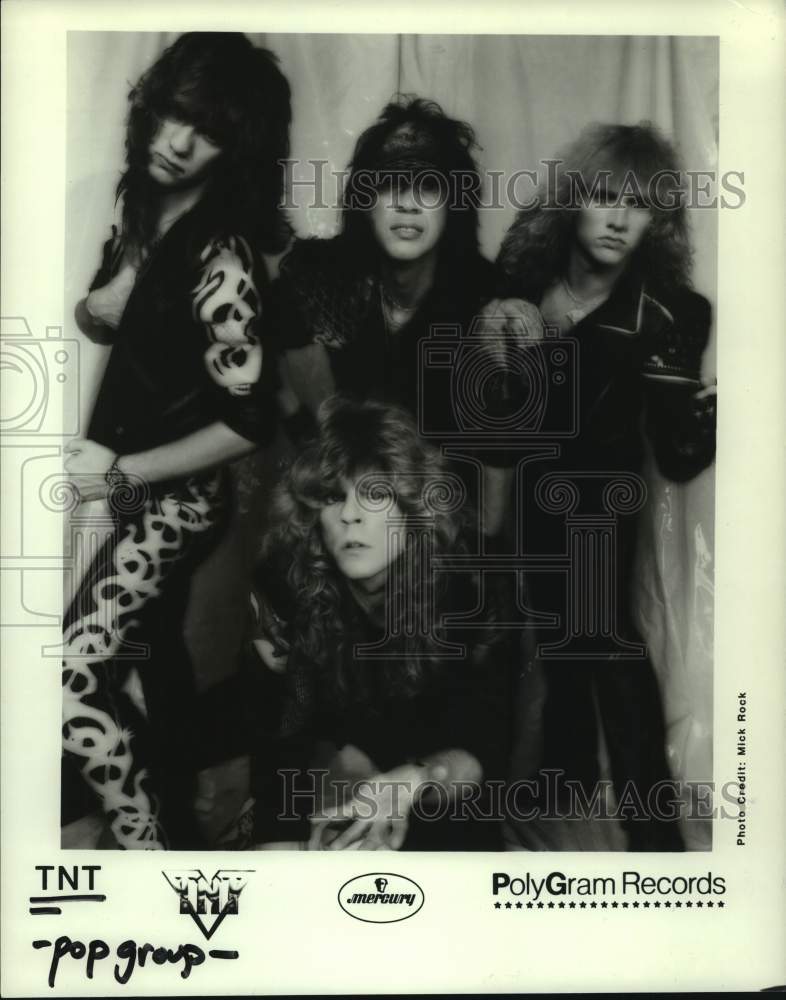 1985 Press Photo Members of the pop music group TNT - hcp09047- Historic Images