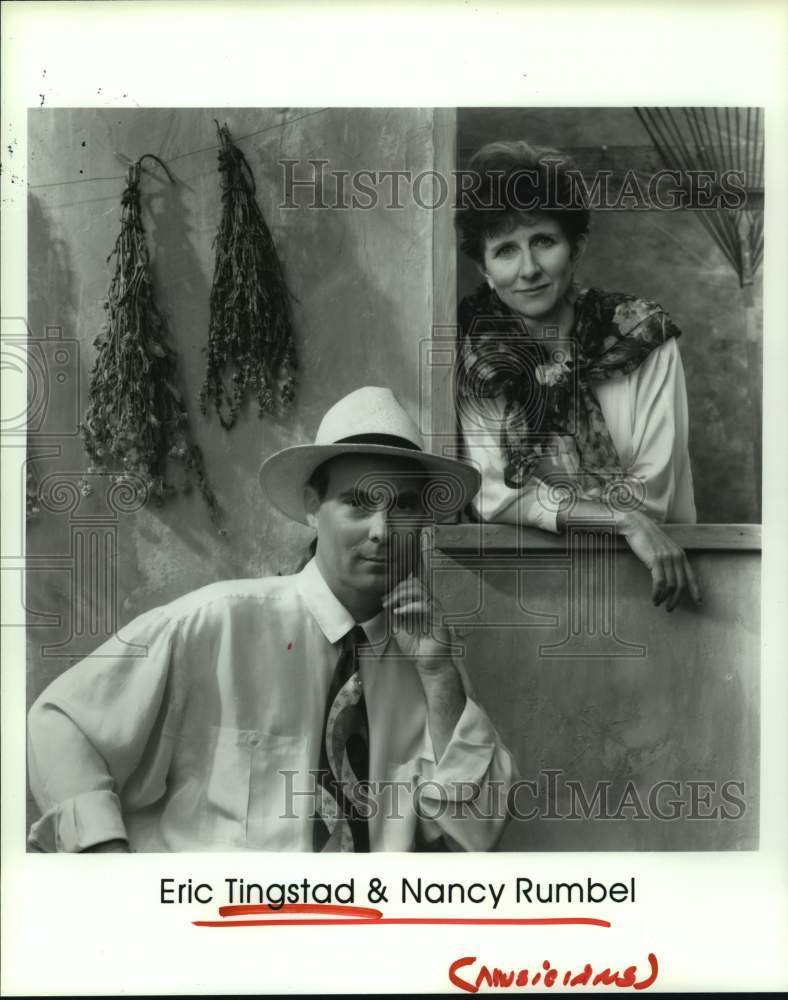 1992 Press Photo Musicians Eric Tingstad &amp; Nancy Rumbel - hcp09048- Historic Images