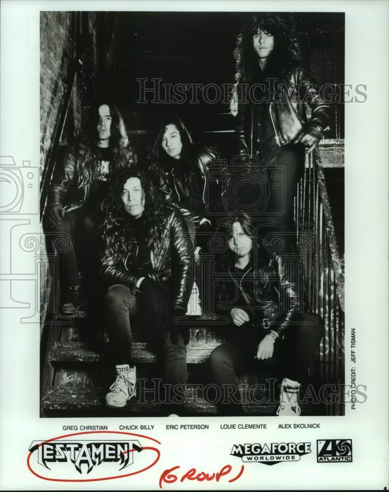 1991 Press Photo Members of the music group Testament - hcp09069- Historic Images