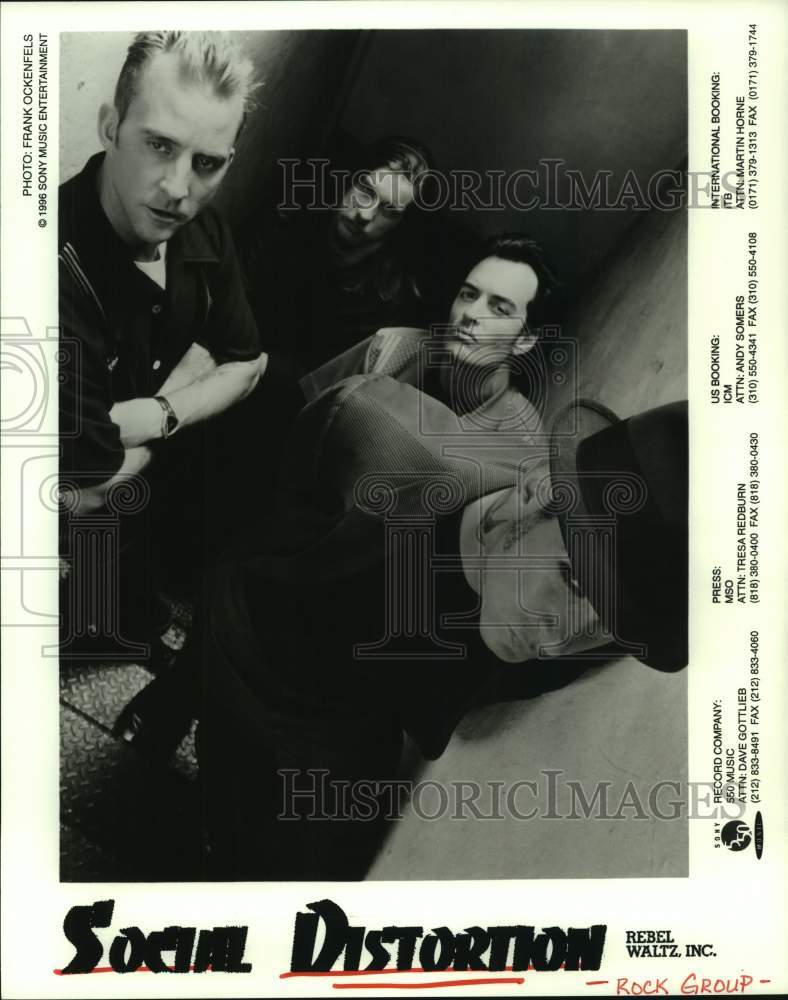 1996 Press Photo Members of the rock music group Social Distortion - hcp09101- Historic Images