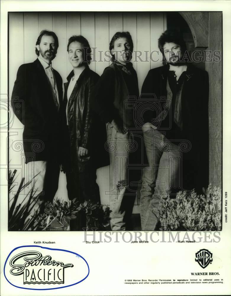 1989 Press Photo Members of the rock music group Southern Pacific - hcp09107- Historic Images