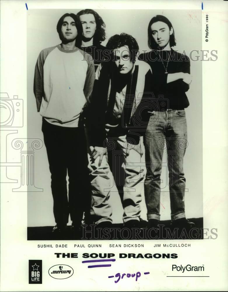 1990 Press Photo Members of the music group The Soup Dragons - hcp09115- Historic Images