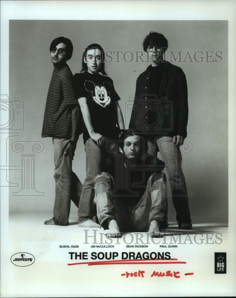 1992 Press Photo Members of the rock music group The Soup Dragons - hcp09116- Historic Images