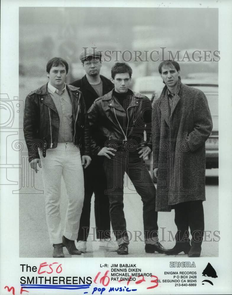 1986 Press Photo Members of the pop music group The Smithereens - hcp09127- Historic Images