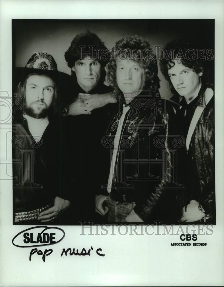 1984 Press Photo Pop music group Slade - hcp09141- Historic Images