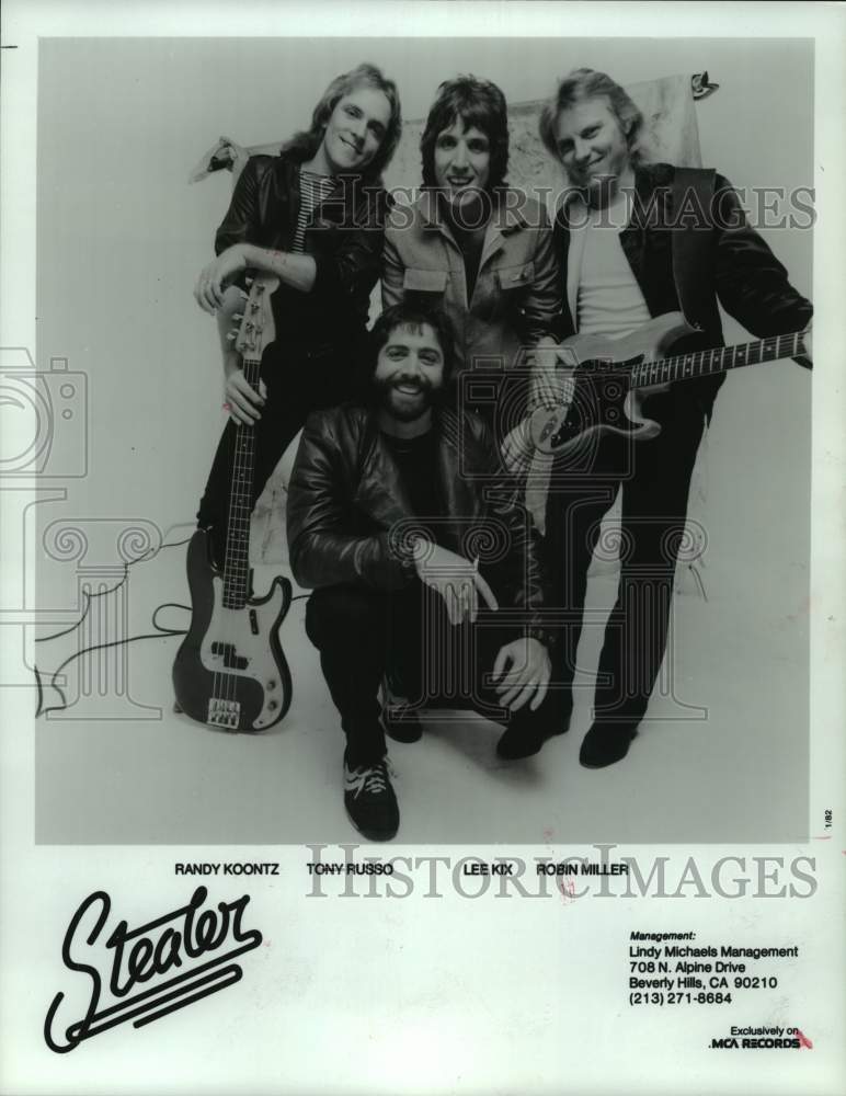 1982 Press Photo Pop music group Stealer. - hcp09167- Historic Images