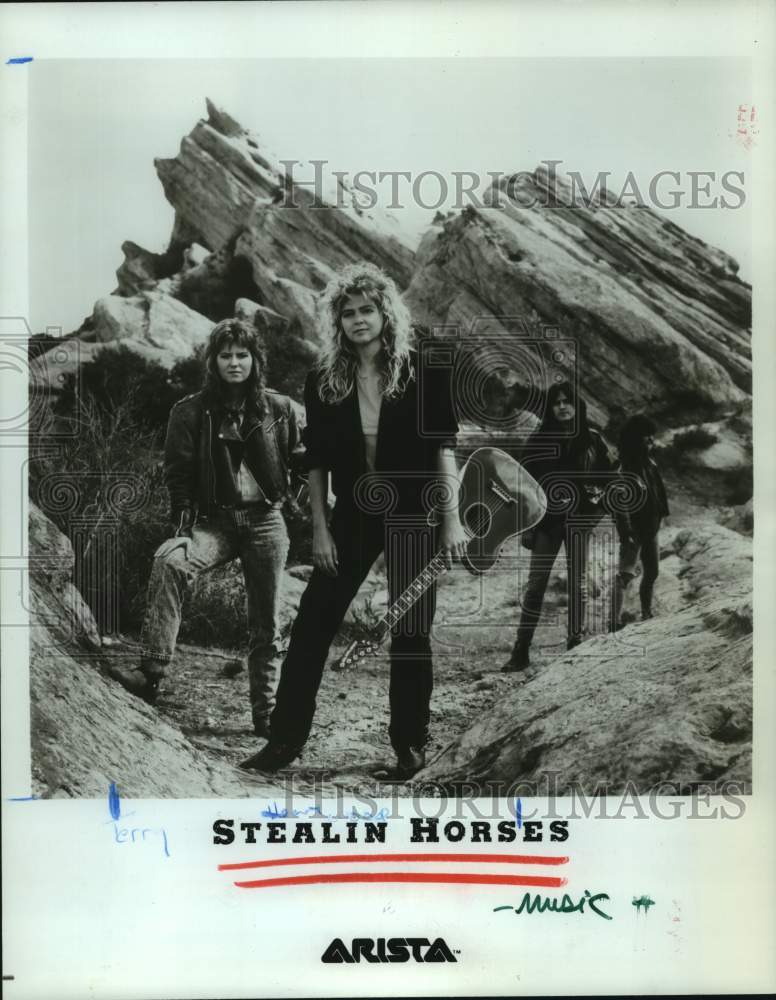 1988 Press Photo Music group Stealin&#39; Horses - hcp09170- Historic Images