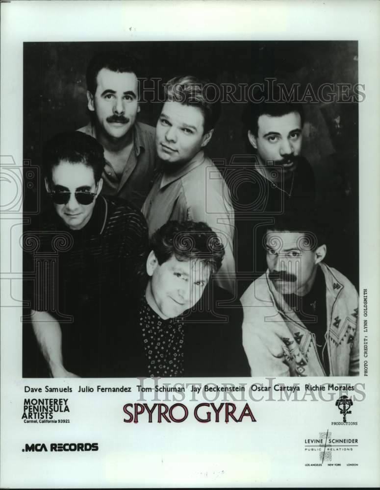 1989 Press Photo Spyro Gyra Pop-jazz Group - hcp09186- Historic Images