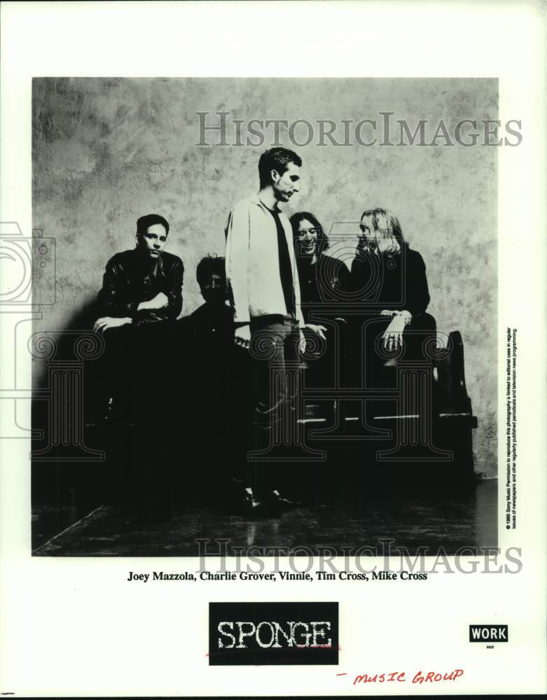 1995 Press Photo Sponge Musical Group - hcp09197- Historic Images