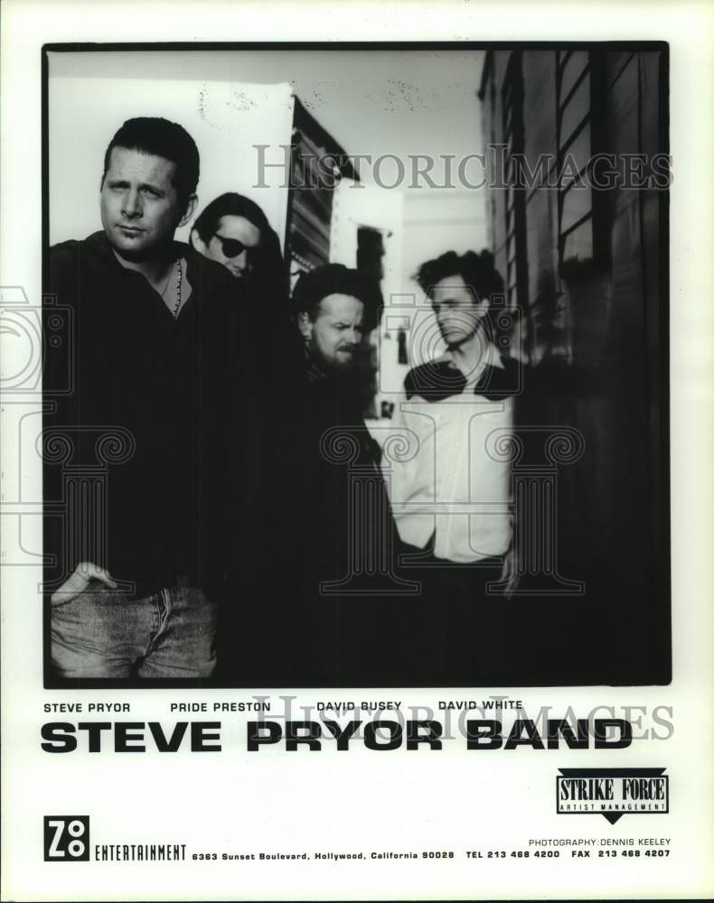 1991 Press Photo Members of the Musical Group Steve Pryor Band - hcp09207- Historic Images