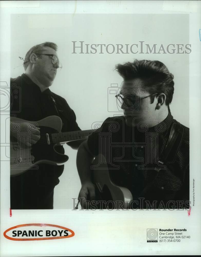 1991 Press Photo Music Group Spanic Boys to Play at Bon Ton Room, Houston, Texas- Historic Images