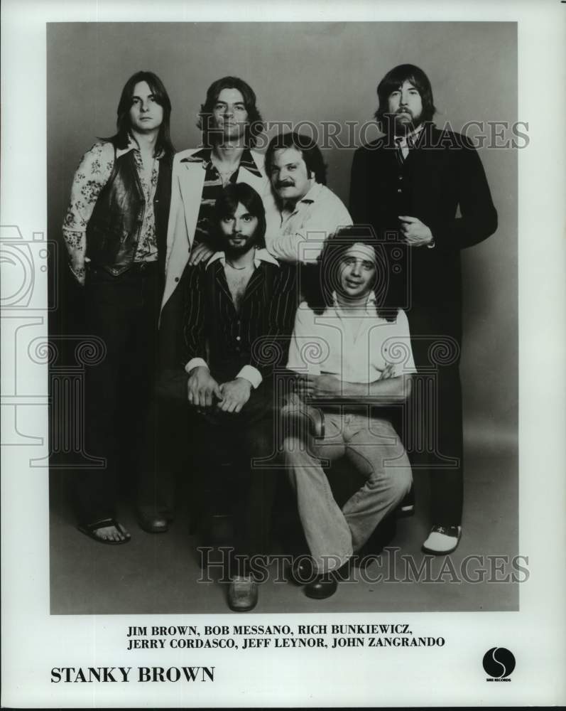 1981 Press Photo Members of the Pop Music Group Stanky Brown - hcp09240- Historic Images