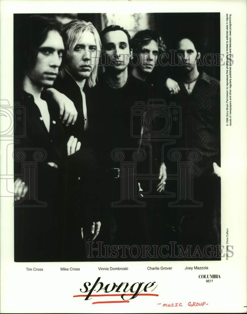 1996 Press Photo Members of the Musical Group Sponge - hcp09241- Historic Images