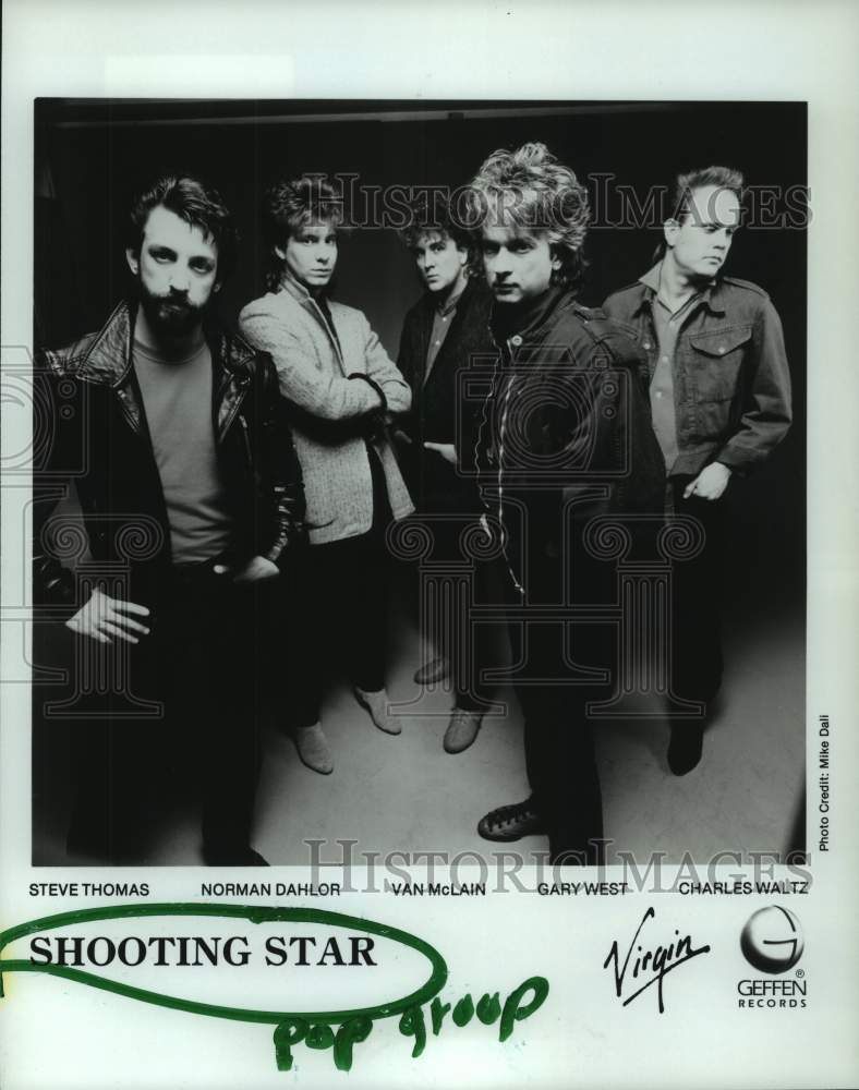 1985 Press Photo Members of the musical group &quot; Shooting Star&quot; - hcp09259- Historic Images