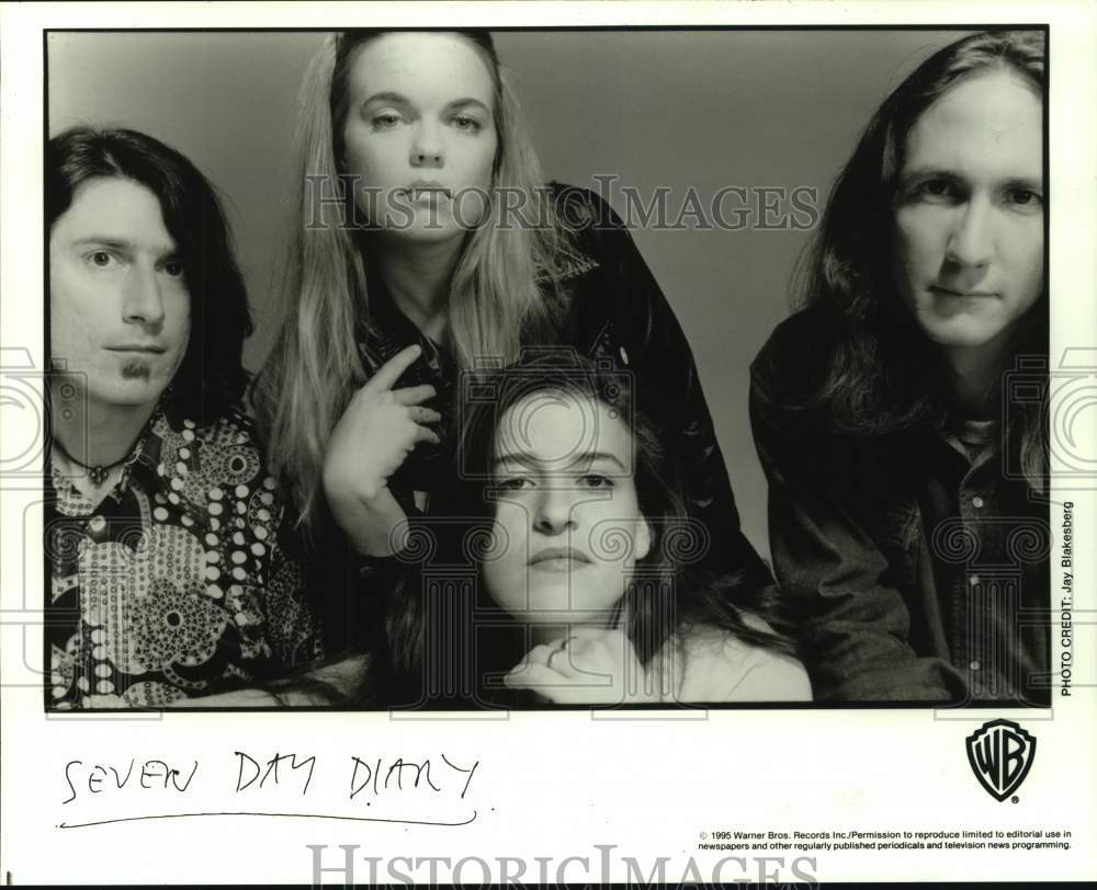 1995 Press Photo Pop music group Seven Day Diary - hcp09282- Historic Images