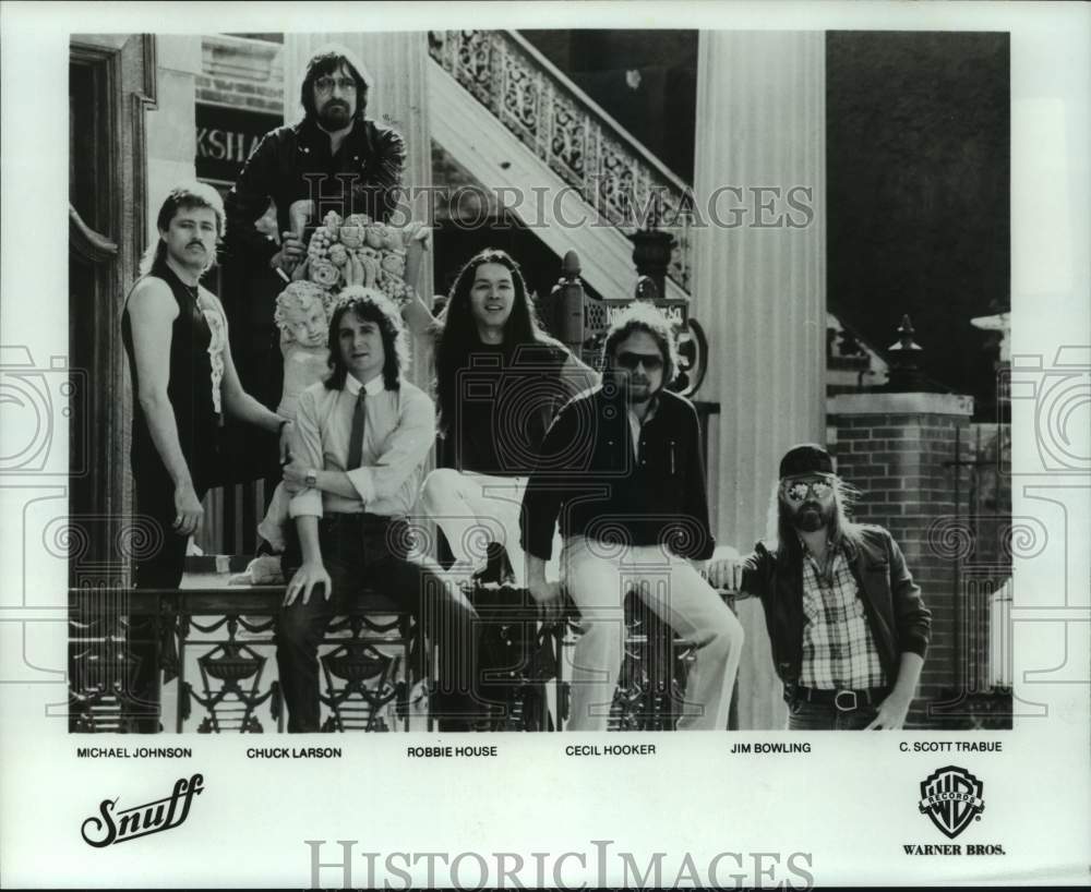 1983 Press Photo Members of rock group &quot;Snuff&quot;. - hcp09297- Historic Images