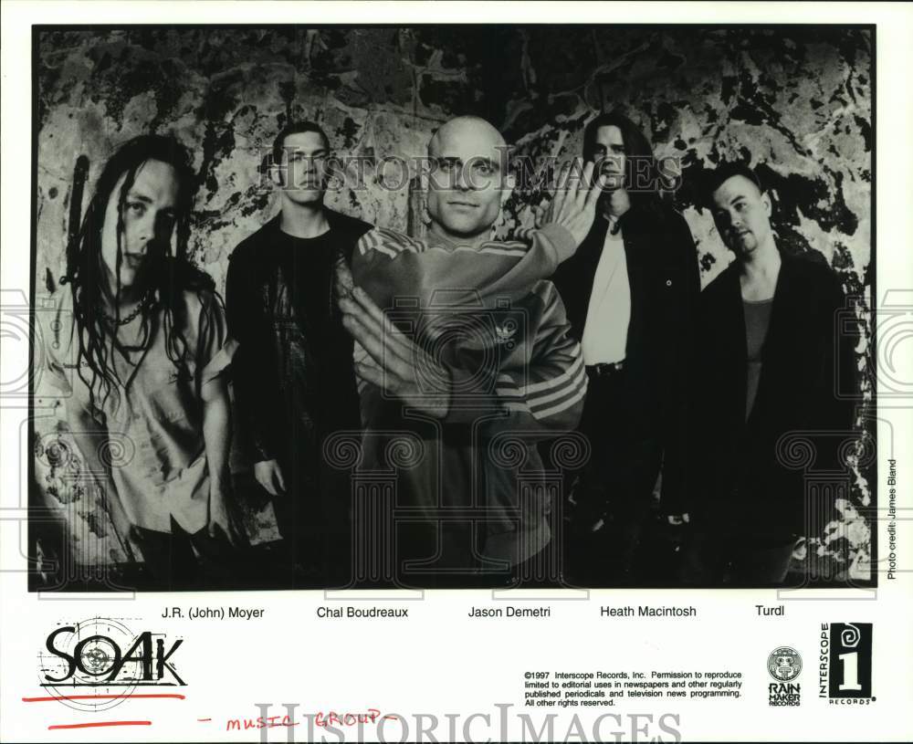 1997 Press Photo Members of music group &quot;Soak&quot;. - hcp09298- Historic Images