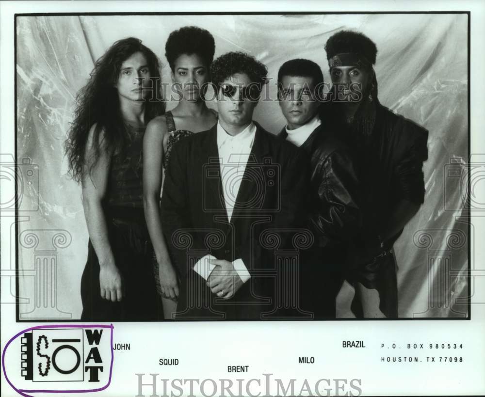 1989 Press Photo Members of rock group &quot;So Wat&quot;. - hcp09300- Historic Images