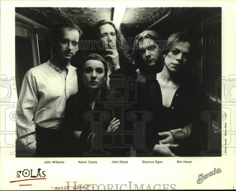 1997 Press Photo Members of music group &quot;Solas&quot;. - hcp09310- Historic Images