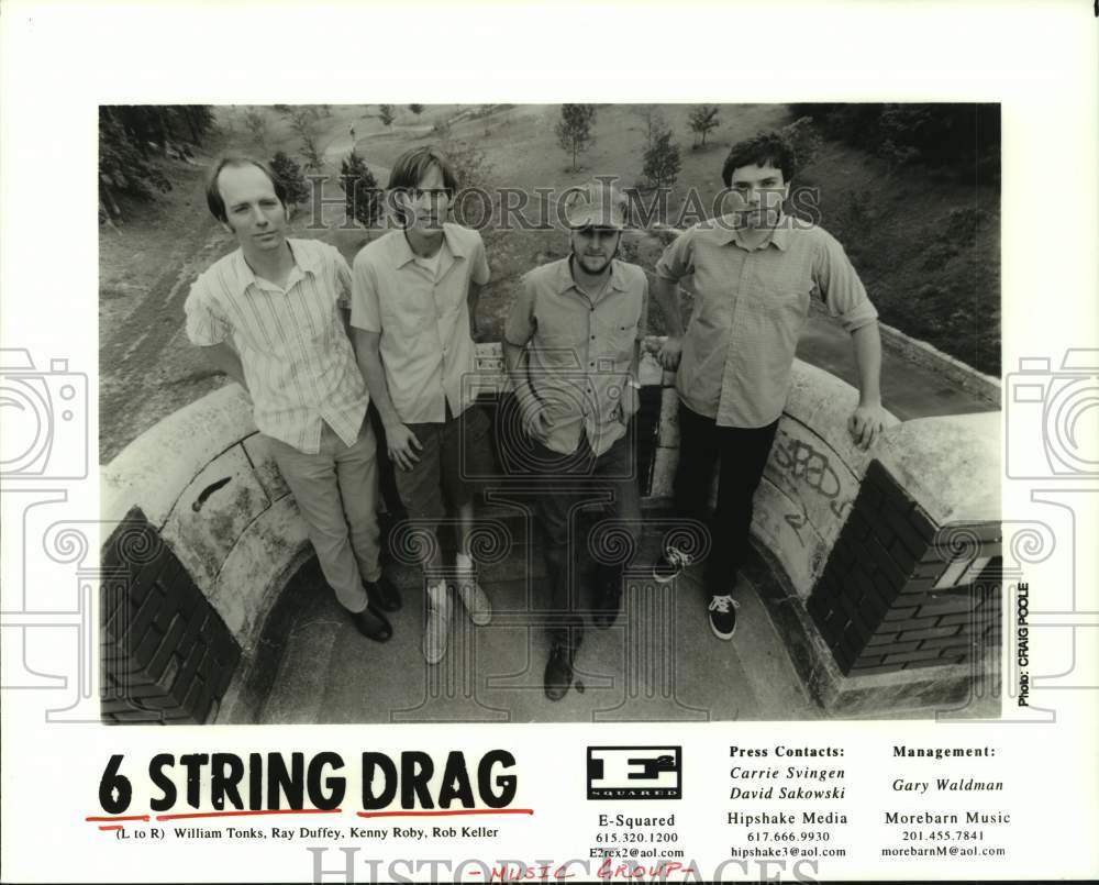 1998 Press Photo Members of music group &quot;6 String Drag&quot;. - hcp09327- Historic Images